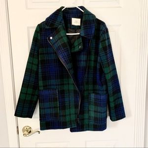 Blue & Green Plaid Coat